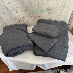 Lands' End Cotton Flannel Bed Sheet Set Queen